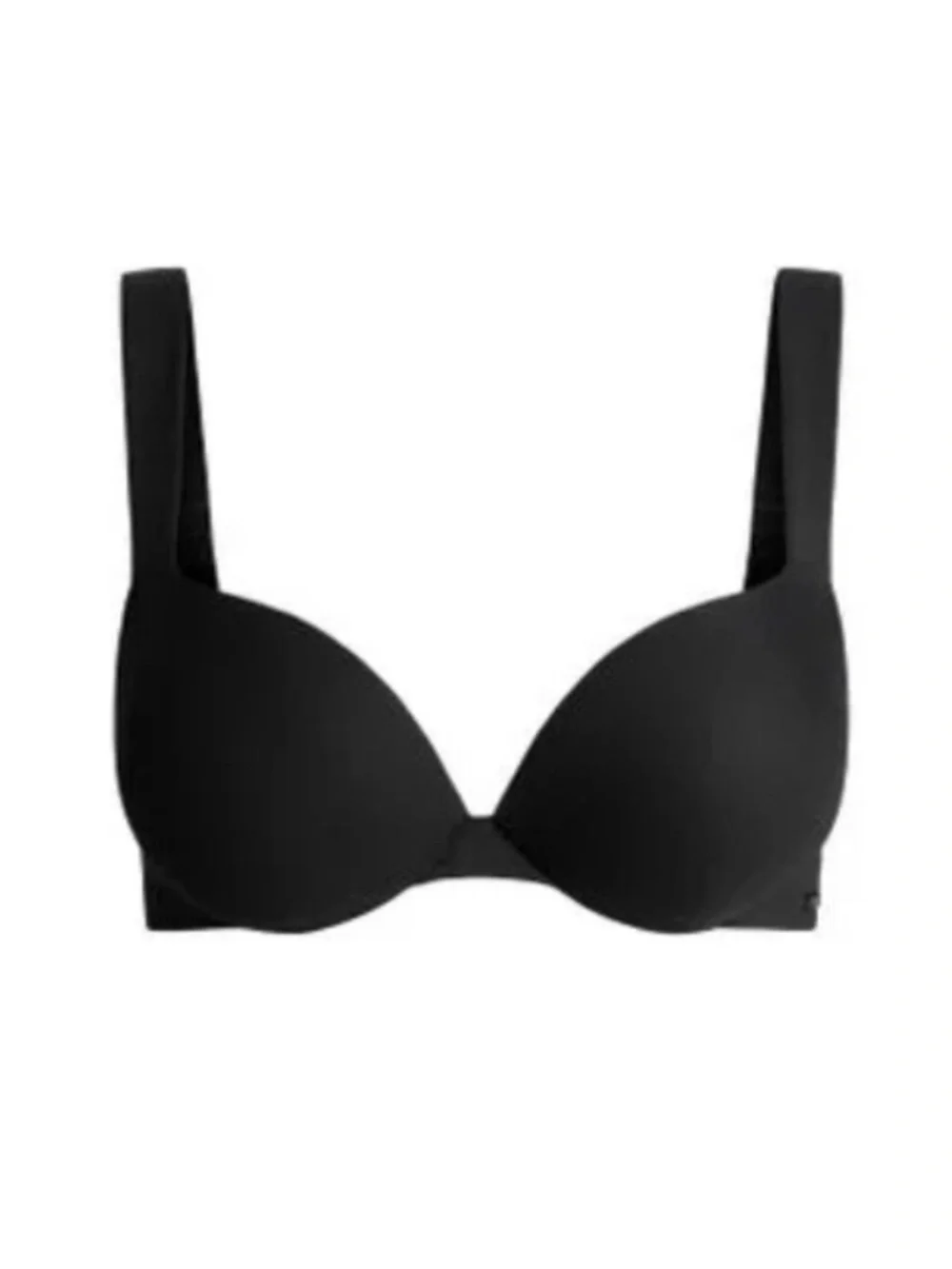 Skims Black Sig Swim Ultimate Push-Up Bikini Top 7 + Cheeky Tanga Bottom S NWT